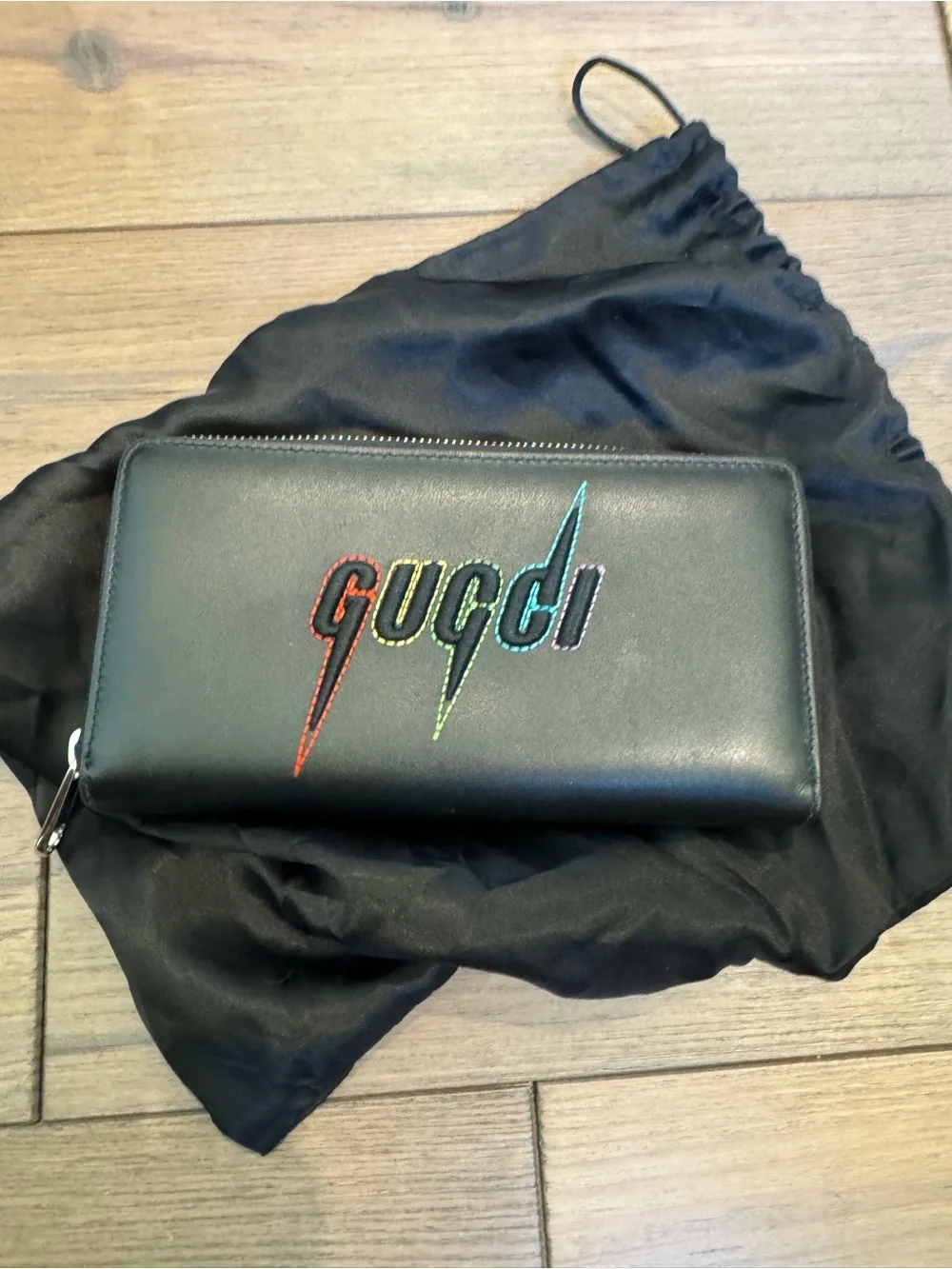 Gucci black leather